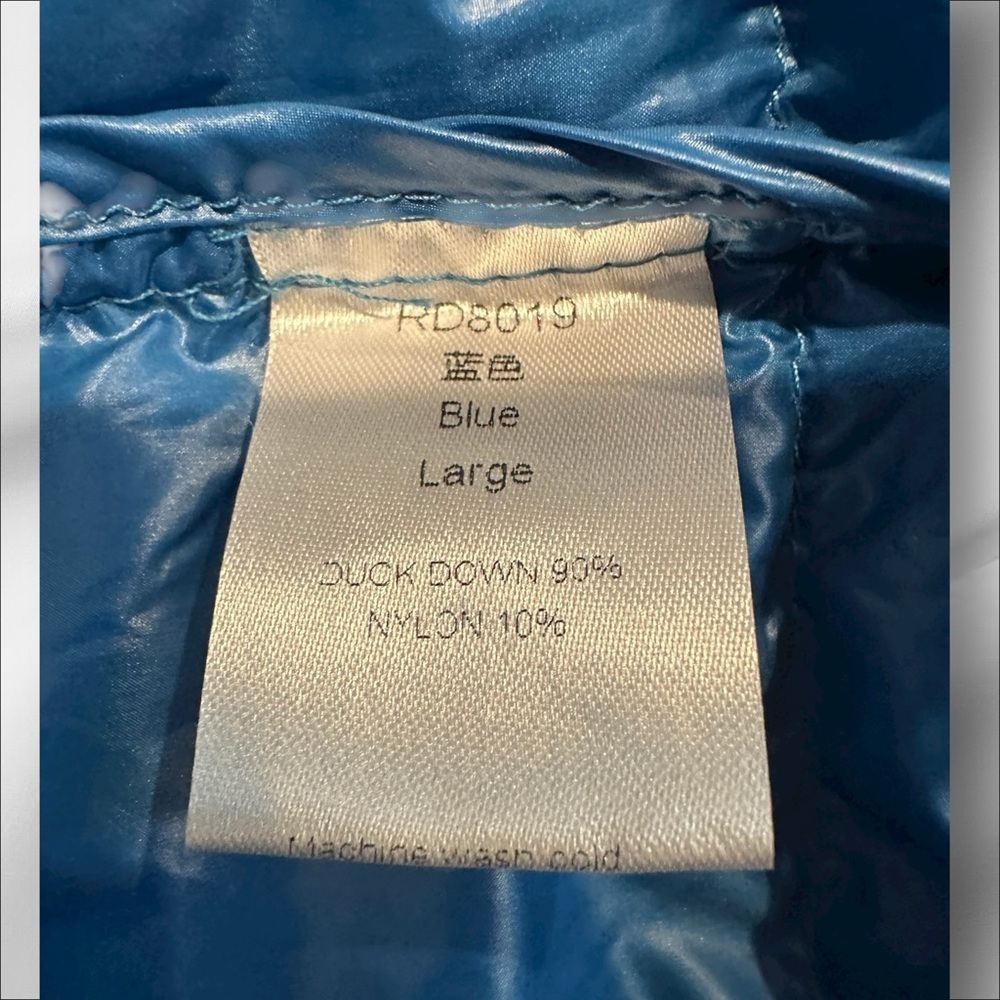Women's Blue Puffer Jacket NWOT - Picture 5 of 5